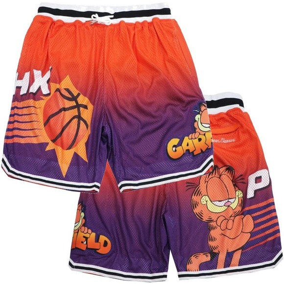 Garfield Phoenix Suns Men's Headgear Classics Mesh Basketball Shorts